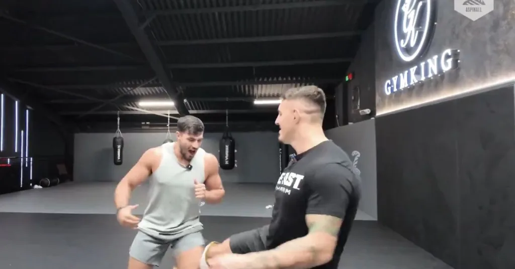 Video: UFC champion Tom Aspinall pulverizes Tommy Fury in ‘Dead Leg Challenge’