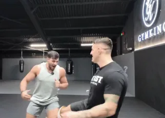 Video: UFC champion Tom Aspinall pulverizes Tommy Fury in ‘Dead Leg Challenge’