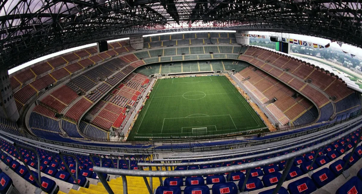 Why has the San Siro been stripped of hosting Champions League final?