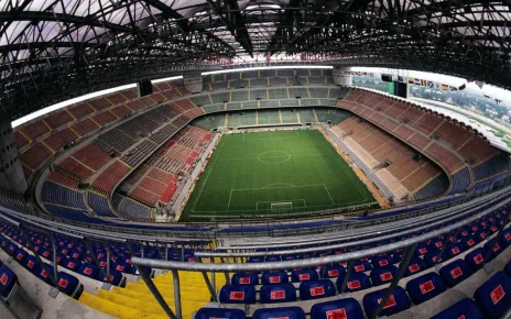 Why has the San Siro been stripped of hosting Champions League final?