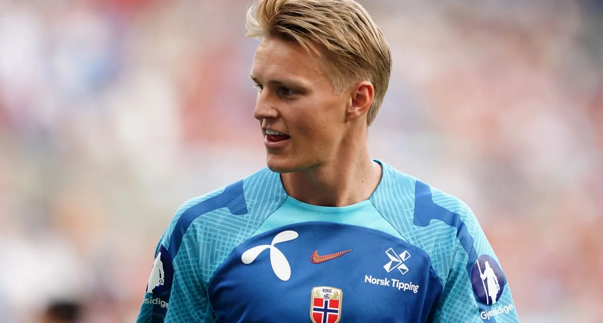 Arsenal’s Martin Odegaard limps out of Norway win with apparent ankle injury