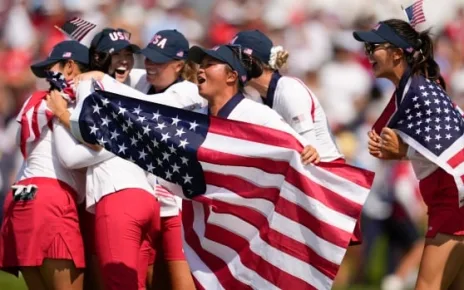 U.S. holds off Europeans to win its first Solheim Cup since 2017