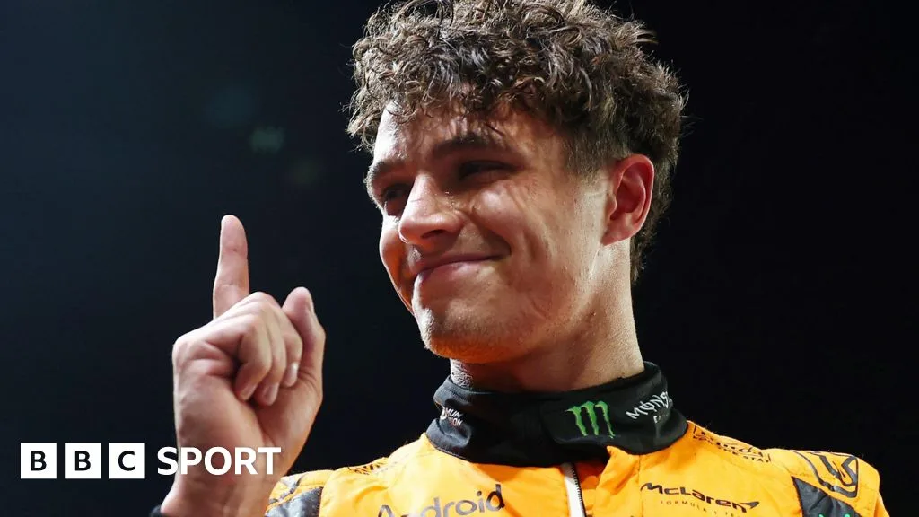 Singapore Grand Prix: Lando Norris on pole alongside Max Verstappen