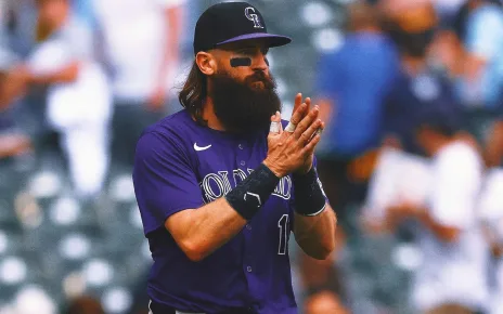 Outfielder Charlie Blackmon retiring after spending 14 seasons with Rockies