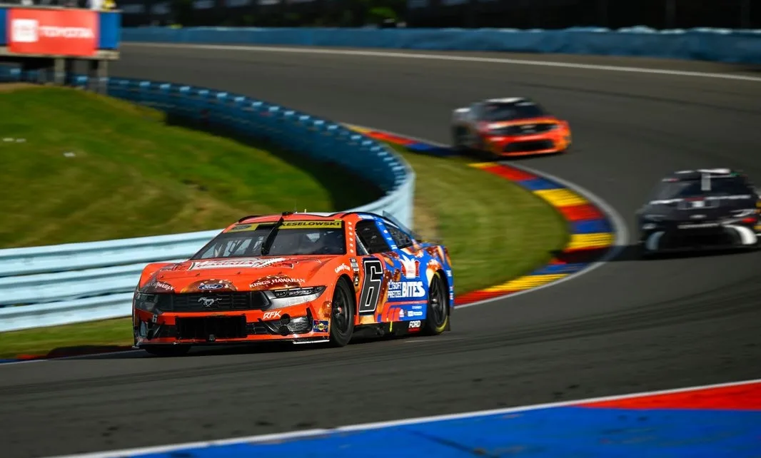 Why Brad Keselowski escaped unscathed after William Byron’s car landed in his rear window at Watkins Glen