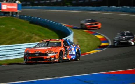 Why Brad Keselowski escaped unscathed after William Byron’s car landed in his rear window at Watkins Glen