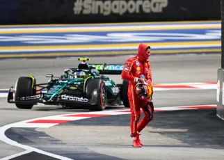 Sainz fined for crossing track after Singapore Q3 crash