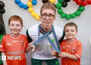 Magheralin welcomes Paris gold medal hero home