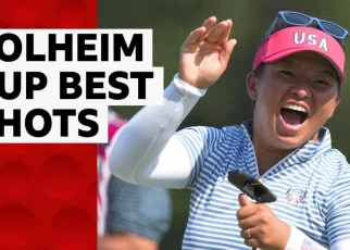 Watch Solheim Cup's best shots as USA beat Europe in thriller