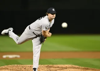 Gerrit Cole pitches nine innings vs. Athletics, Yankees win in 10