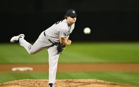 Gerrit Cole pitches nine innings vs. Athletics, Yankees win in 10