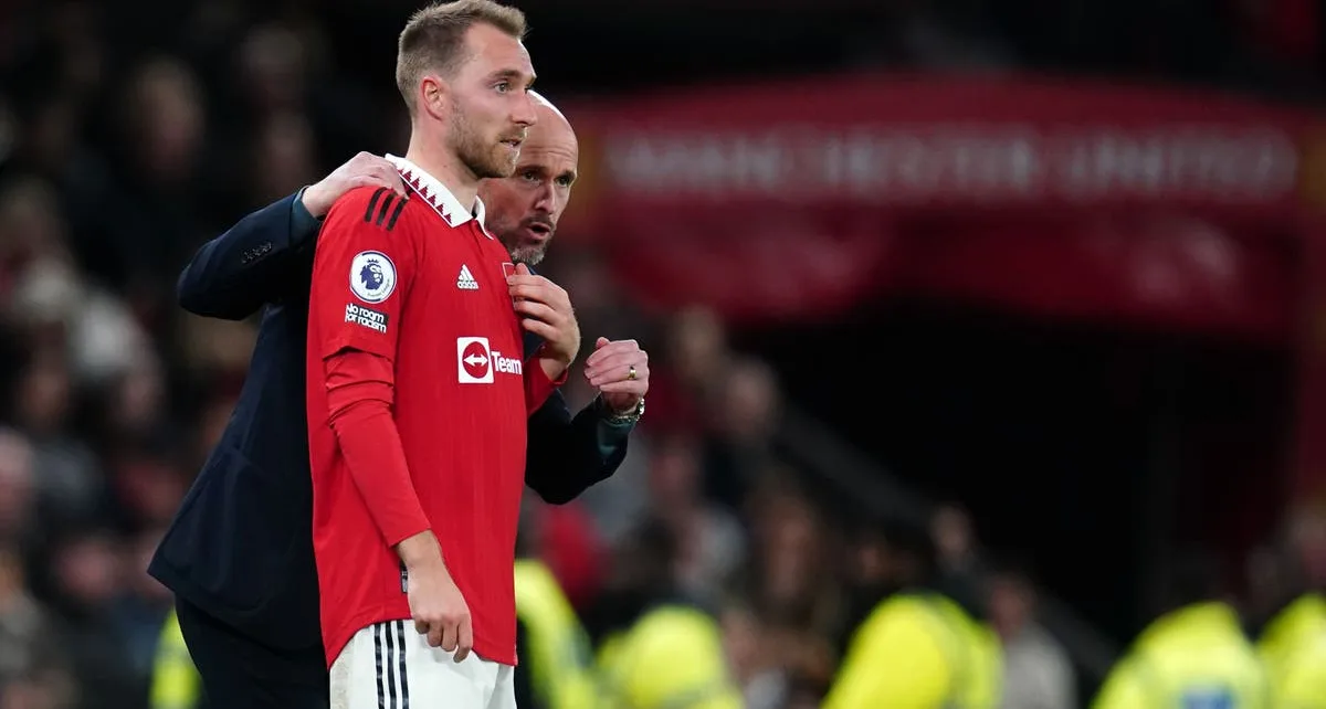 Erik ten Hag and Christian Eriksen criticise Man United’s desire in Twente draw