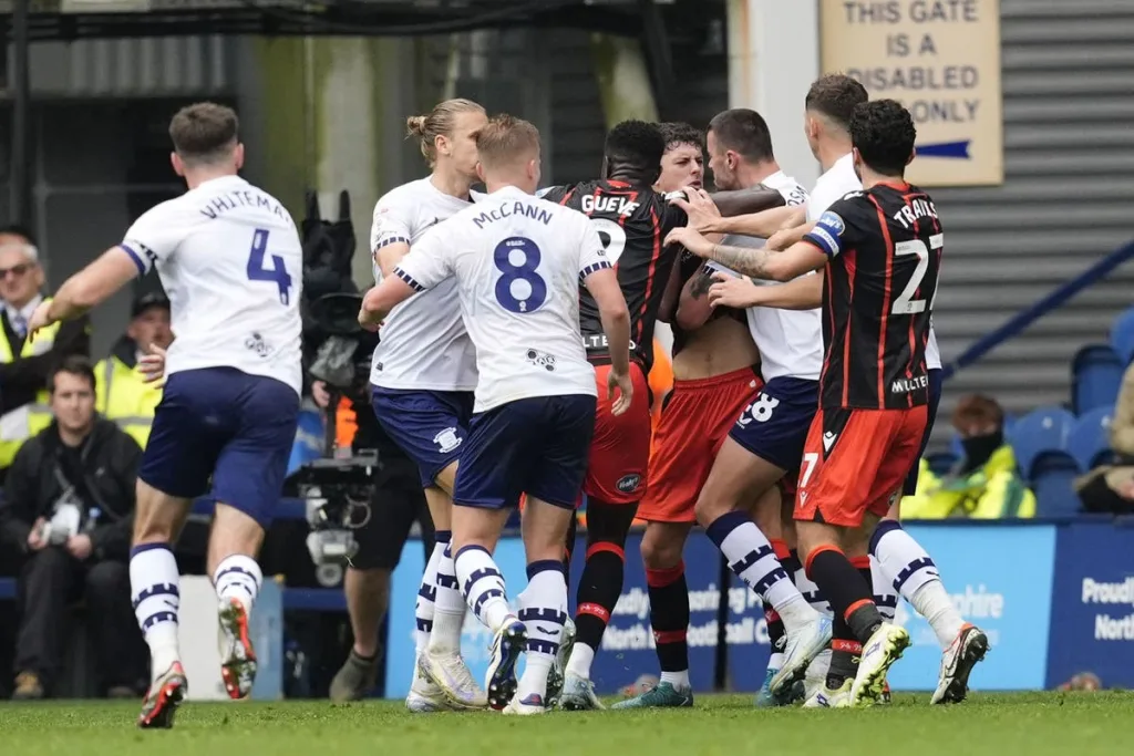 Preston striker Milutin Osmajic charged with biting opponent