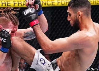 Fares Ziam reacts to first UFC knockout, apologizes for extra punches