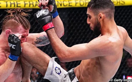 Fares Ziam reacts to first UFC knockout, apologizes for extra punches