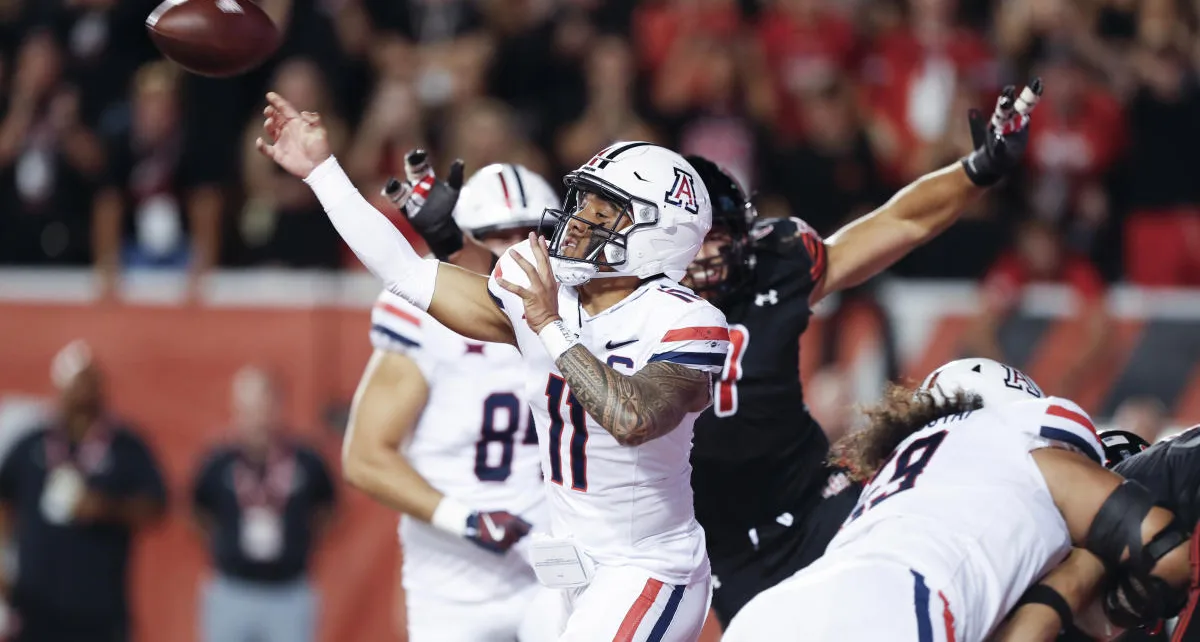 Arizona scores 23-10 upset win over No. 10 Utah as Cameron Rising watches from the sideline again