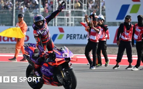 MotoGP: Jorge Martin wins in Indonesia to extend lead in title race