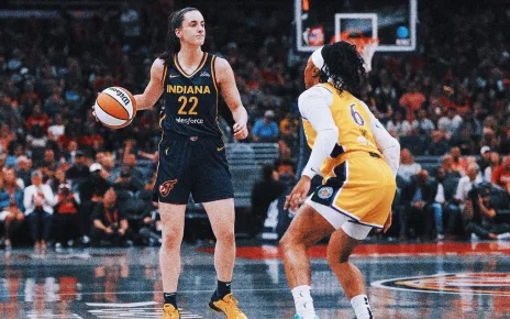 Caitlin Clark makes her 100th 3, finishes with triple-double as Fever beat Sparks 93-86