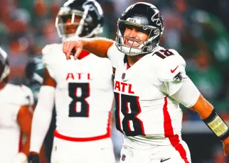 Kirk Cousins caps winning drive with TD pass as Falcons rally past Eagles 22-21