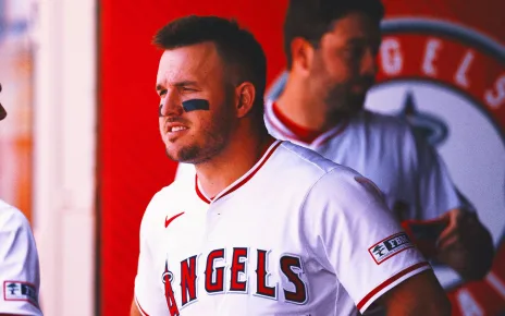 Mike Trout says ‘everything’s on the table’ about move to corner outfield or DH