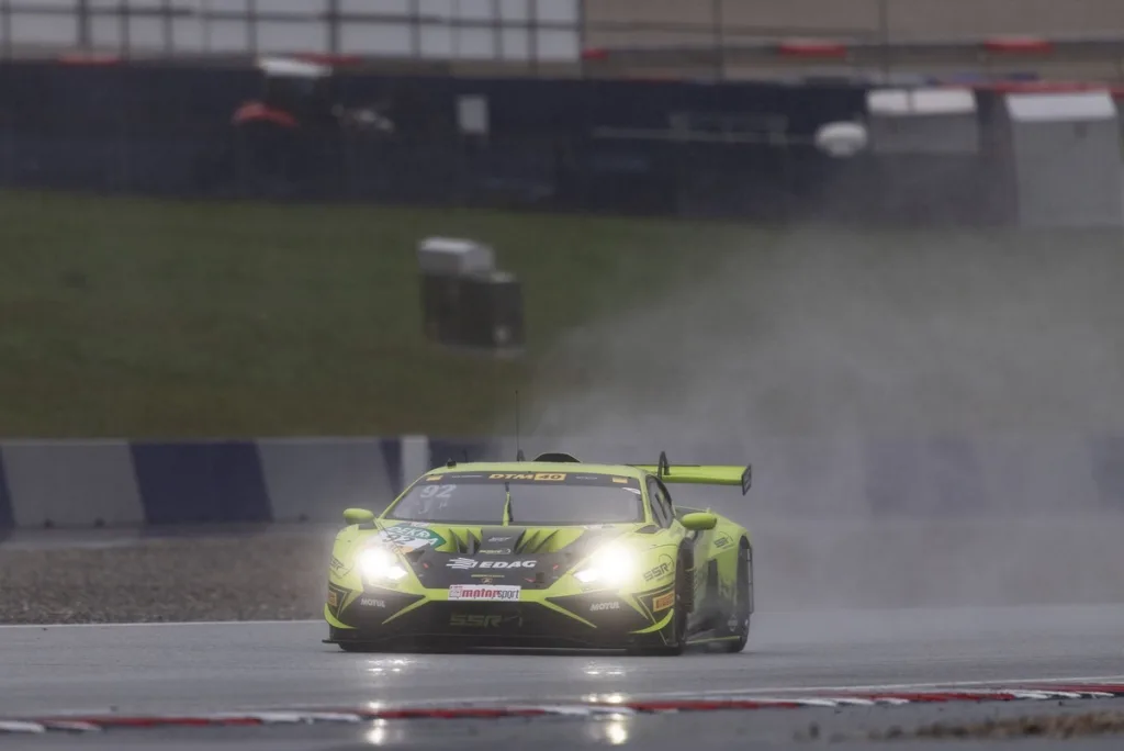 Lamborghini’s Bortolotti wins wet/dry opener to retake points lead