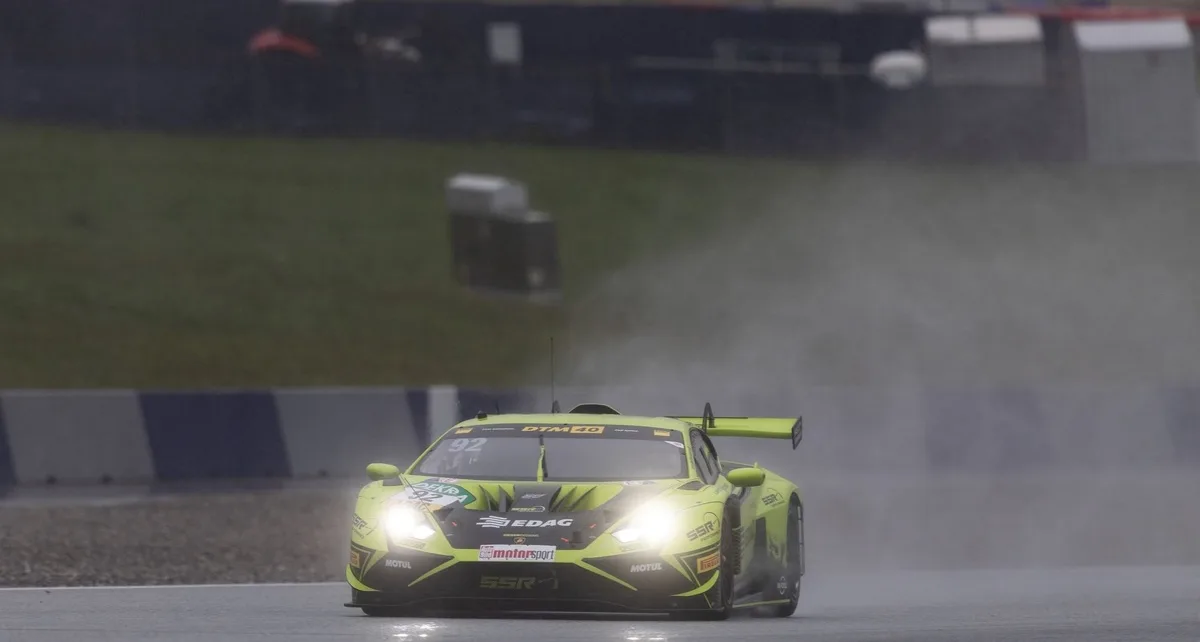 Lamborghini’s Bortolotti wins wet/dry opener to retake points lead