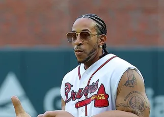 The latest celebrity first pitch is Ludacris