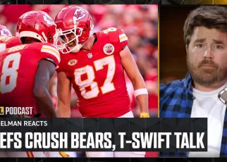 Chiefs CRUSH Bears & Is Travis Kelce, Taylor Swift a serious relationship? | NFL on FOX Pod