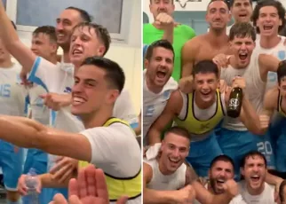 Inside San Marino dressing room after first-ever competitive victory | Sport