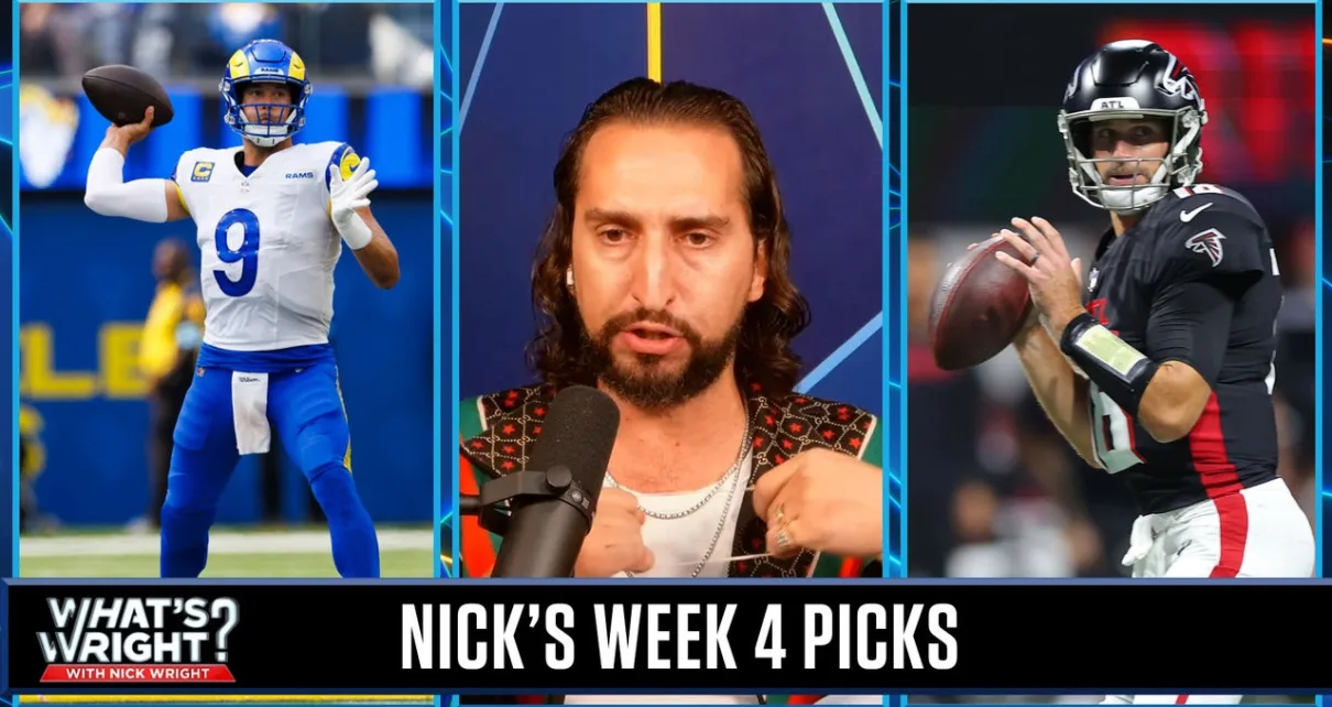 Nick's Picks: Rams (+3) upset Bears, Falcons (-2.5) bounce back in Week 4 | What's Wright?