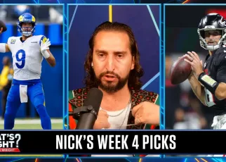 Nick's Picks: Rams (+3) upset Bears, Falcons (-2.5) bounce back in Week 4 | What's Wright?