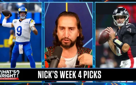 Nick's Picks: Rams (+3) upset Bears, Falcons (-2.5) bounce back in Week 4 | What's Wright?