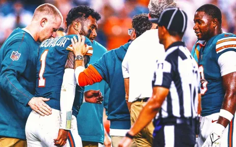 Tua Tagovailoa exits with concussion in Dolphins’ loss to Bills