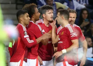 Harry Maguire salvages a Europa League point for 10-man Manchester United