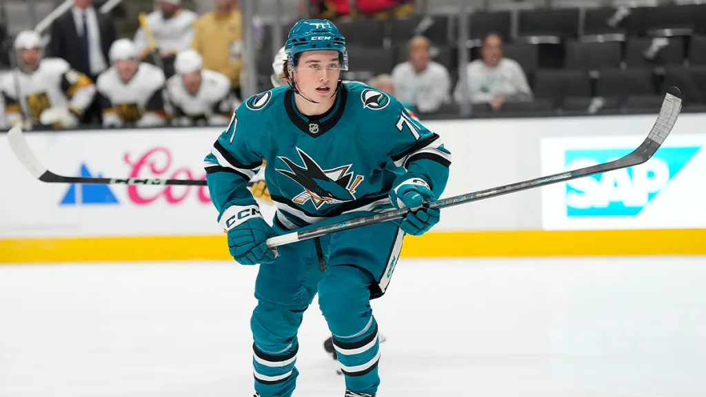 Celebrini leaves Sharks preseason game with lower body injury