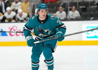 Celebrini leaves Sharks preseason game with lower body injury