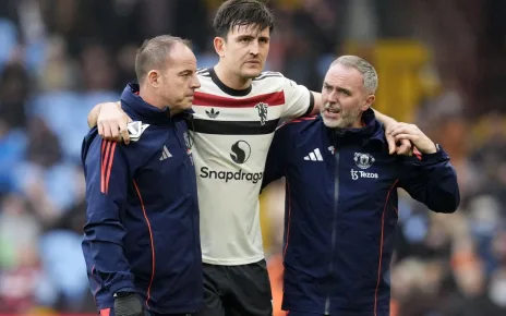 Man Utd defender Harry Maguire sidelined for ‘a few weeks’ through injury