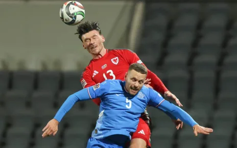 Kieffer Moore says Wales will learn from their second half slip against Iceland