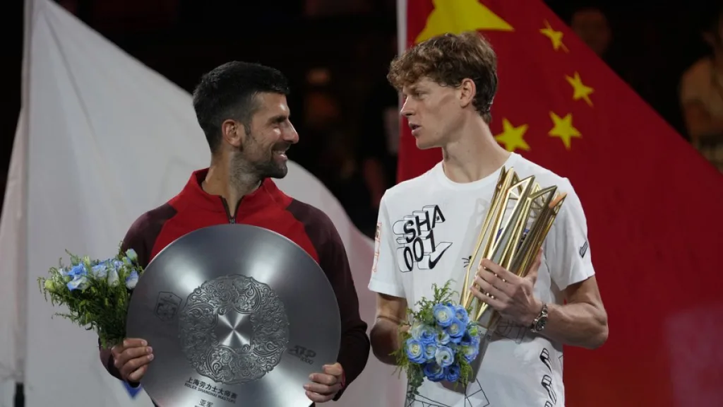 Jannik Sinner beats Novak Djokovic to take Shanghai Masters title