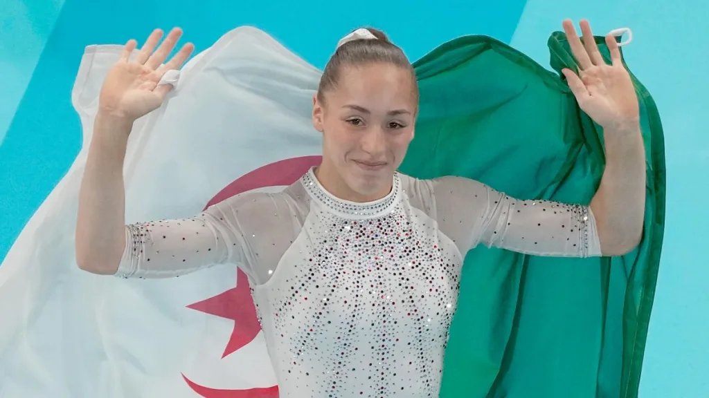 Dual national Kaylia Nemour’s gymnastics gold for Algeria has France feeling left out