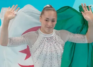 Dual national Kaylia Nemour’s gymnastics gold for Algeria has France feeling left out