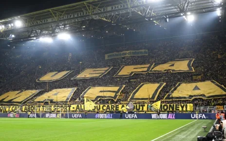 Dortmund fans protest ‘UEFA mafia’ Champions League changes