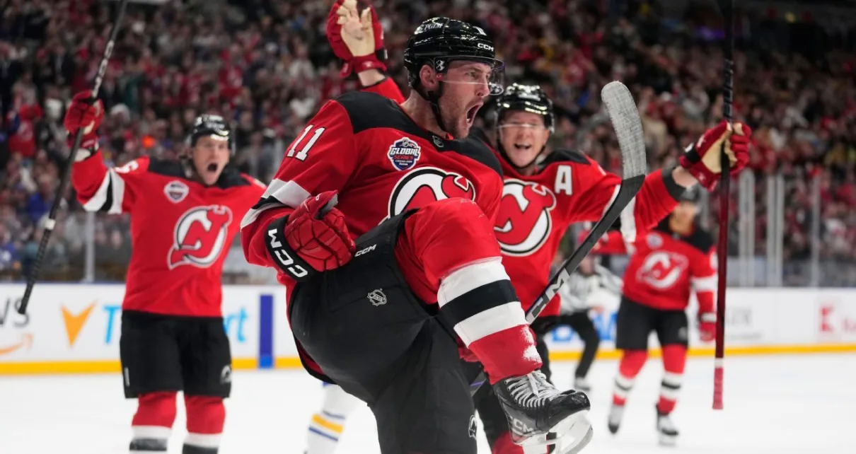 Devils top Sabres 4-1 in NHL regular-season opener in Prague