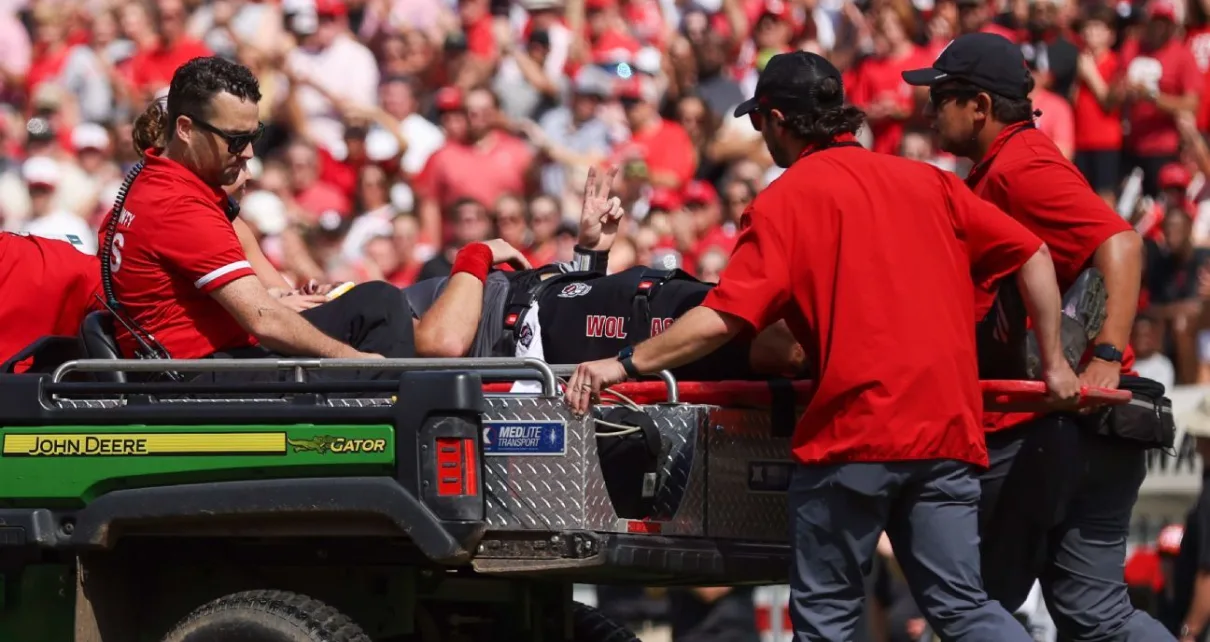 NC State’s Grayson McCall released from hospital after hit to head