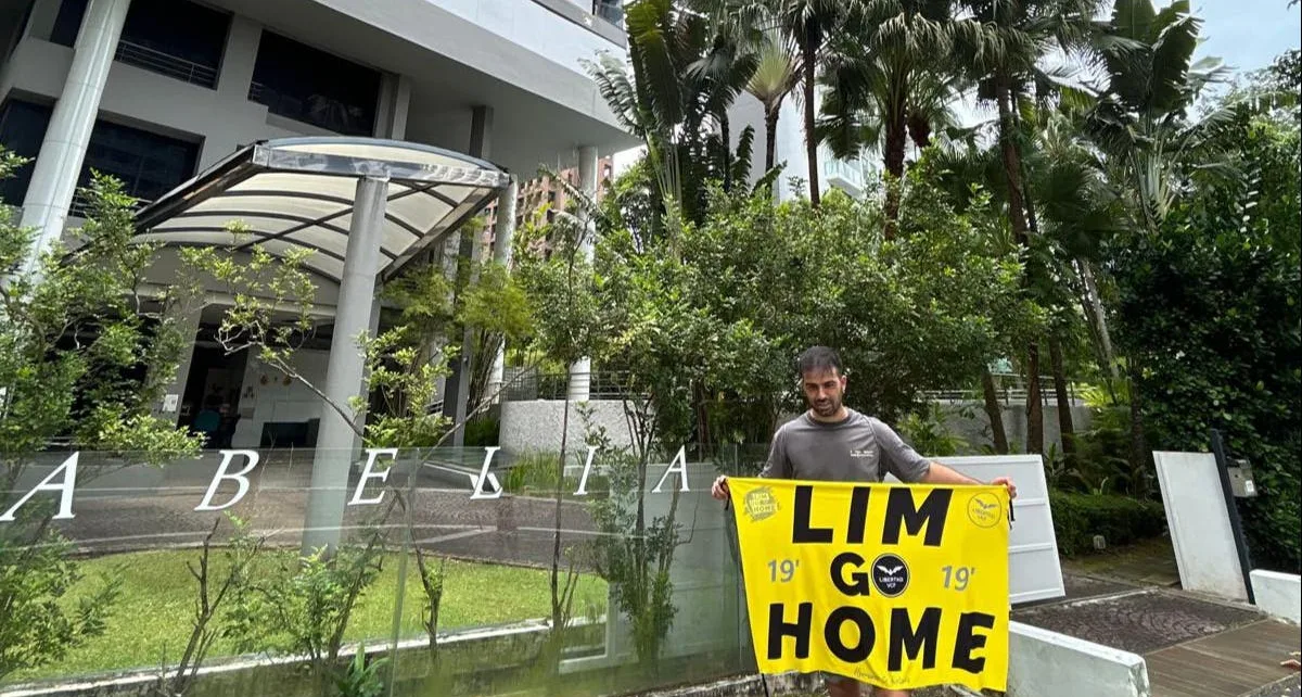 Valencia fans detained after interrupting honeymoon in Singapore to stage protest against club’s owner