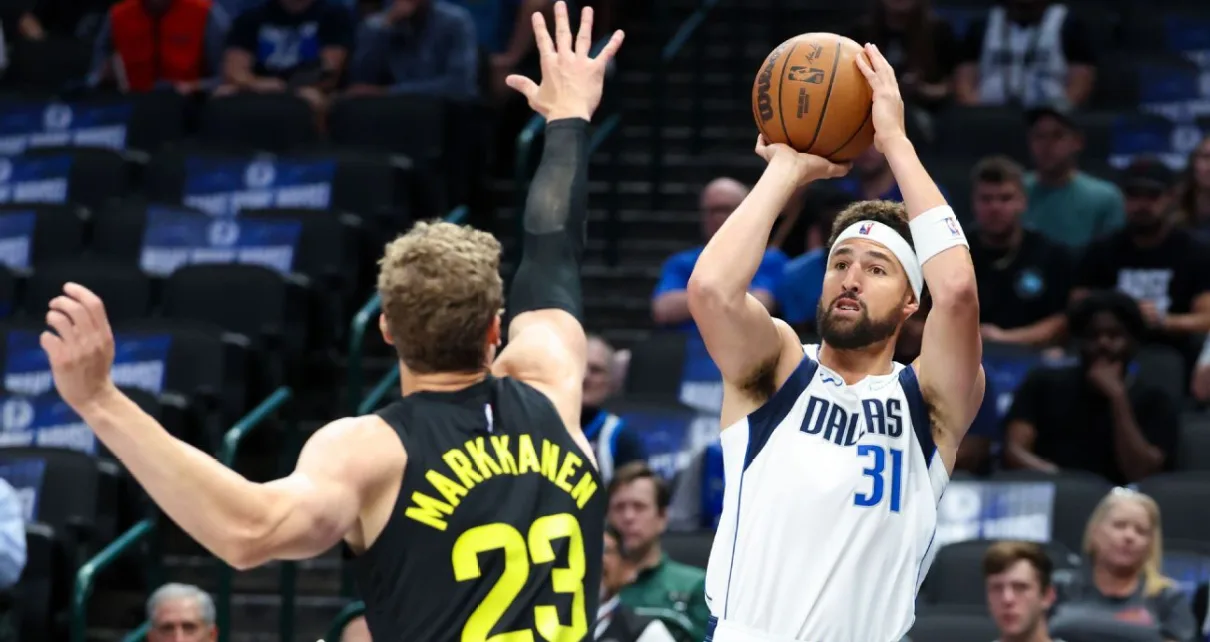 Klay Thompson overcomes nerves, nets 10 in Mavericks debut