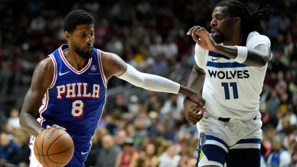 Paul George shows All-Star form, scores 23 in Sixers debut