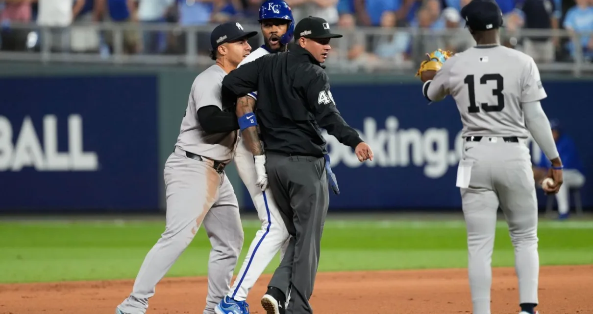 Yankees’ Chisholm — Royals’ Garcia tried to hurt Volpe during Game 4 of ALDS