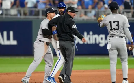 Yankees’ Chisholm — Royals’ Garcia tried to hurt Volpe during Game 4 of ALDS