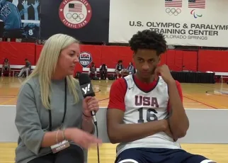 Kiyan Anthony, son of Carmelo Anthony, talks USA Gold Medal game, learning from his dad and top 3 schools